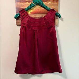 Dana Buchman Red Sleeveless Blouse